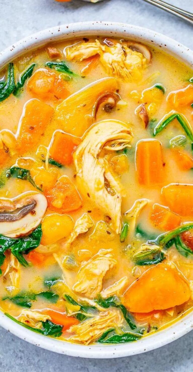 Delicious Sweet Potato Chicken Soup