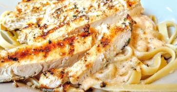 baked chicken fettuccine alfredo