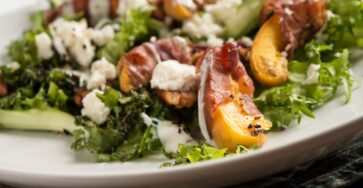 Grilled Peach and Burrata Salad