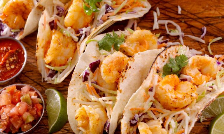 Shrimp Tacos with Mango Salsa