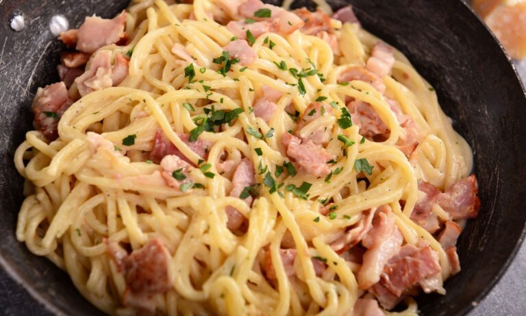 asparagus pasta carbonara